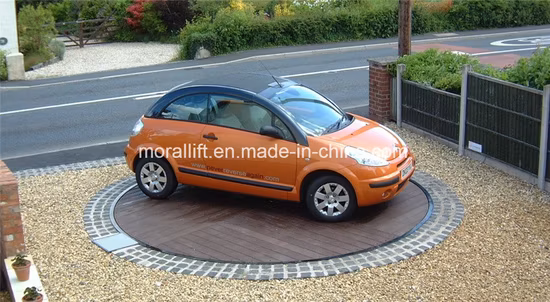 Plataforma giratoria para coche con giro fácil y ahorro de espacio