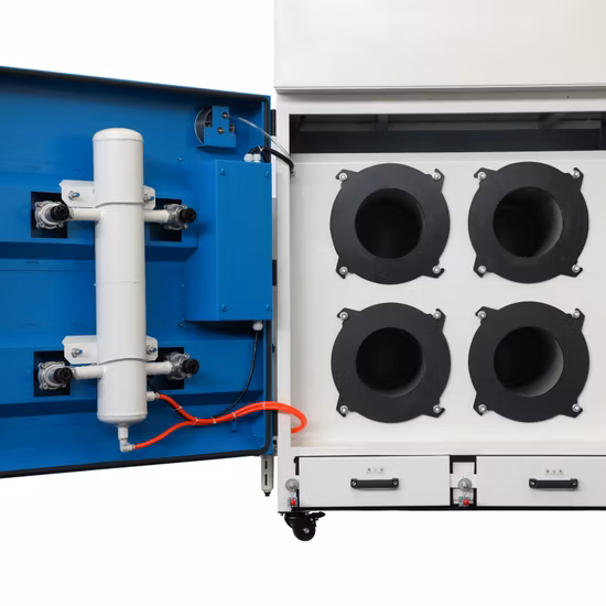 Automatic Cleaning HEPA Filters Industrial Fiber Laser Cutting Dust Collection Unit
